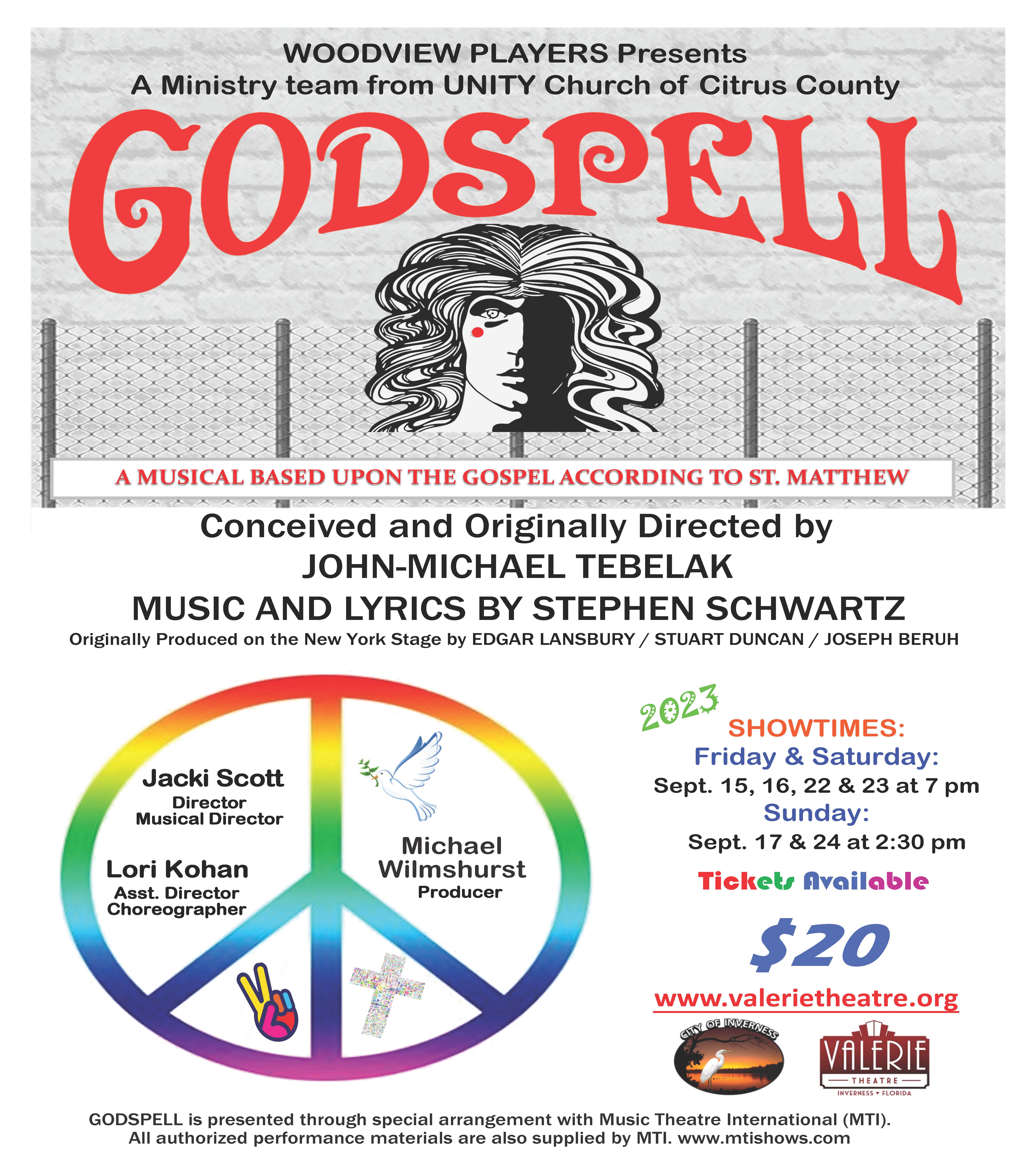 Godspell Flyer