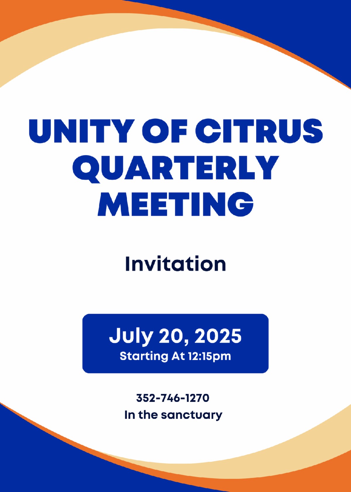 QUARTERLY MEETING 7-20-25