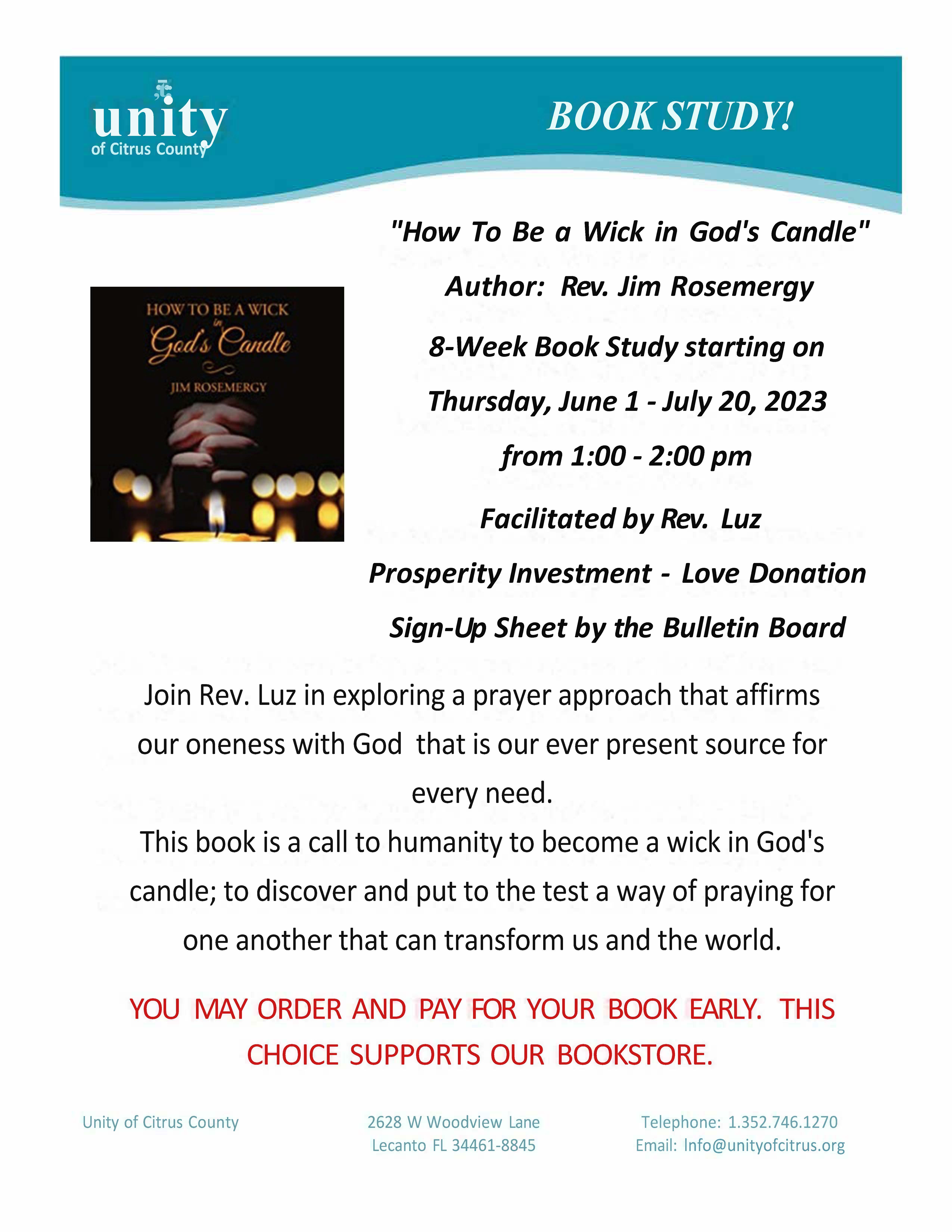 WICK BOOK STUDY